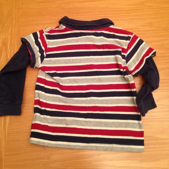Greendog 24mo navy pants w/ tan belt and orange/blue long sleeve T. Plus bonus - Picture 7 of 9